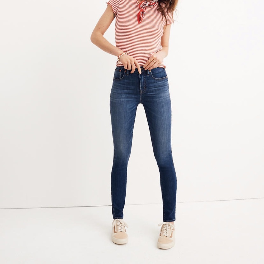 Madewell 10” high waist tencel skinny jeans